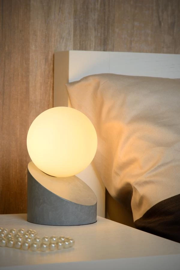 Lucide LEN - Table lamp - Ø 10 cm - 1xG9 - Grey - ambiance 1